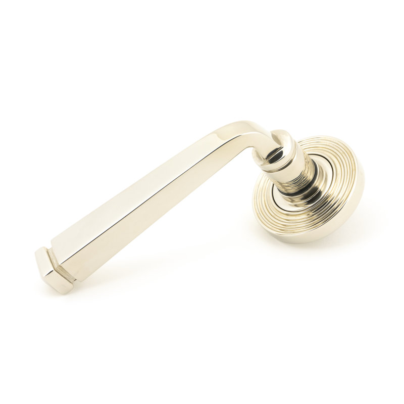 Avon Latch Right Hand Door Handle, Polished Nickel