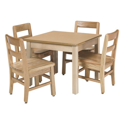 Wood Square Writing Table