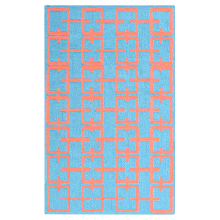 Geometric Indoor Rug, Rectangle 7'6" x 9'6"