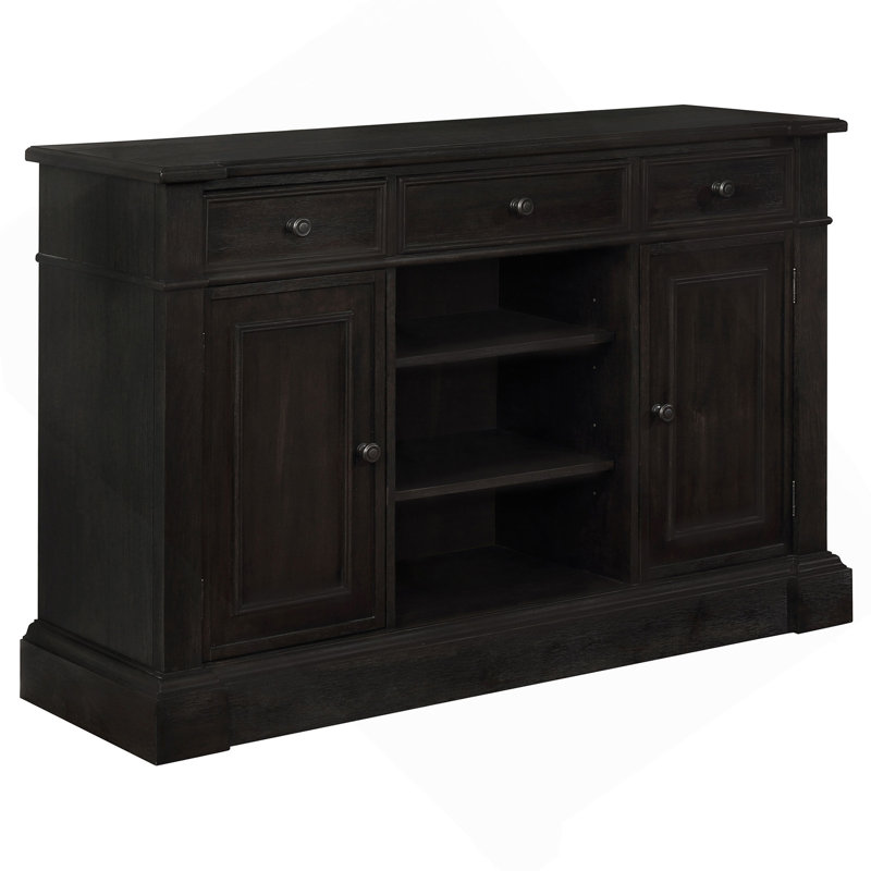 Larchmont Distressed Noir 3-Drawer Server