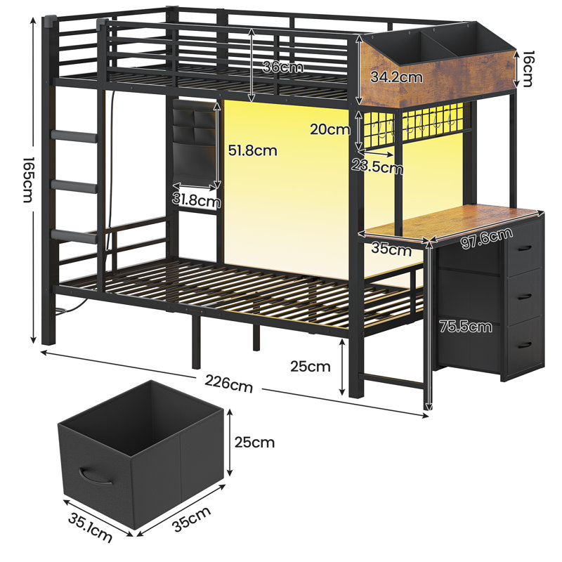 Single (3') Bunk Bed