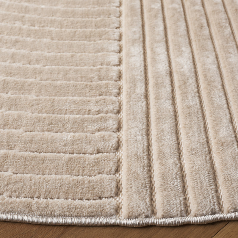 Selena Performance Geometric Shapes Rug, Round 6'7"