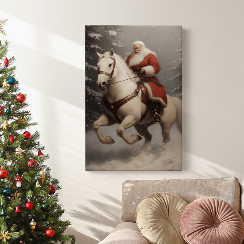Art des Fêtes de Noël - Toile tendue avec châssis - Série 2-VIII, H 27 po x l 18 po