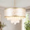 Lustre cylindrique 18 po à 3 lumières Coastal Shell