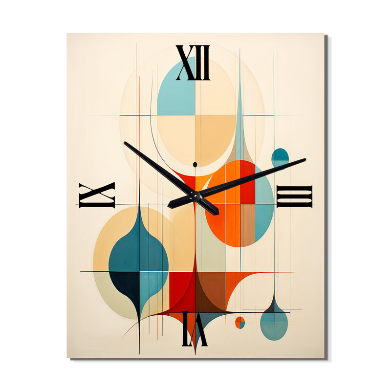 Peltz - Horloge murale romantique Mid-Century, Très grand