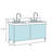 Daria 80'' Double Bathroom Vanity with Carrara Marble Top-97905710-97905714