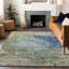 Tapis bleu intérieur / extérieur lavable à la machine Xhevrie-1900057274