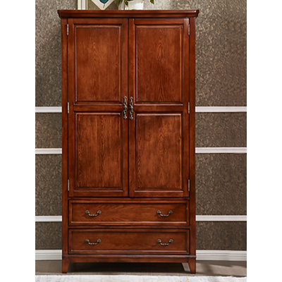 American-style retro solid wood wardrobe
