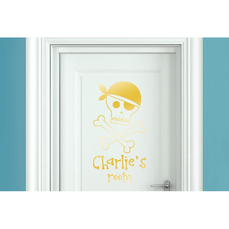 Nautical & Beach Wall Decal, Shiny Gold