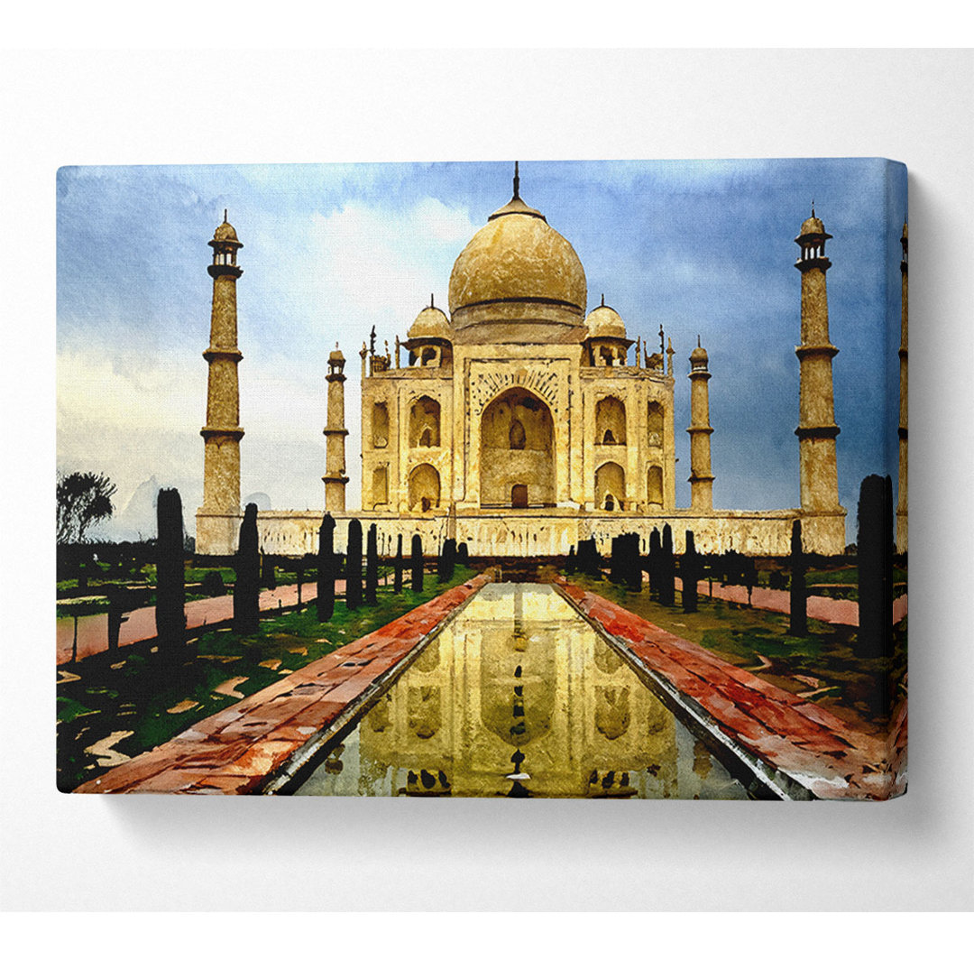 Taj Mahal Indien Reflexionen - Druck