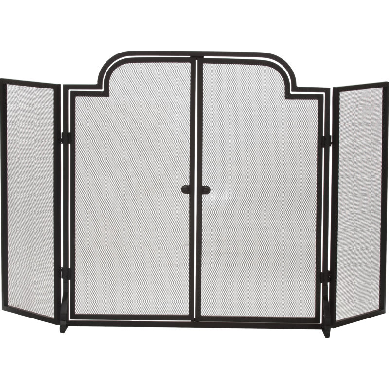 Linnetta 3 Panel Steel Fireplace Screen