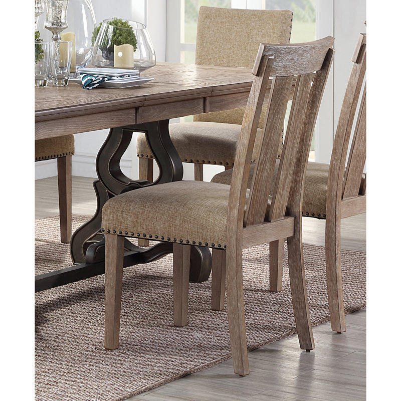 Kirtland Upholstered Dining Chair in Maple (Set of 2)