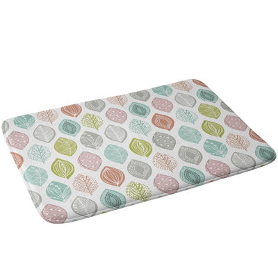 Tapis pour salle de bain feuille pod