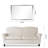 Manal Stainless Steel Rectangle Mirror-1575481226
