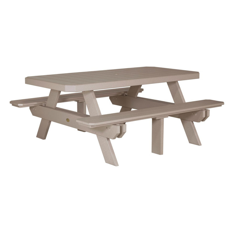 Table de pique-nique Linh, Bois vieilli