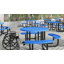 Table de pique-nique d'extérieur en métal déployé de qualité commerciale accessible en fauteuil roulant-887544783