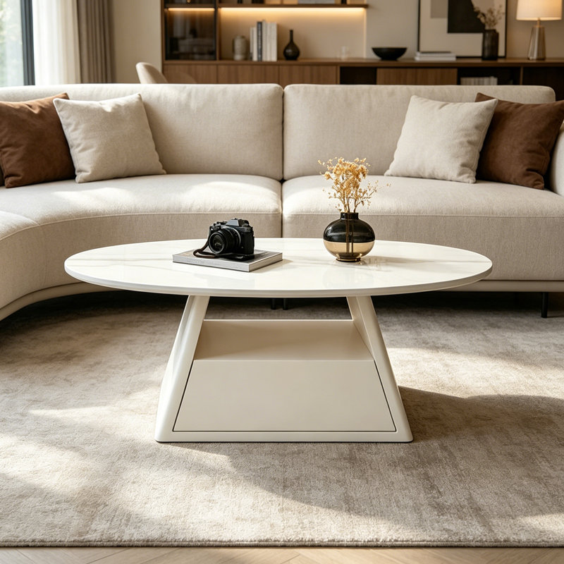 Bever, H 15,74 po x L 39,37 po x l 21,65 po, Blanc / Gris