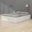 Base de lit plateforme avec rangement spacieux: 4 tiroirs + casier au pied de lit, sans tête de lit-1864473708