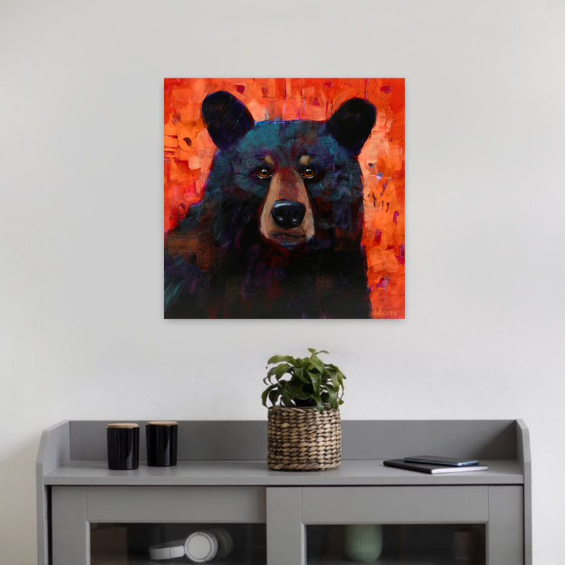 Art animalier contemporain, H 18 po x l 18 po