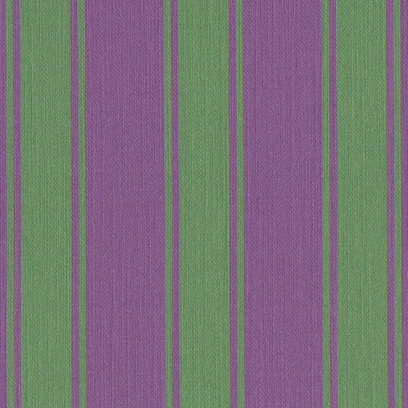 Riviera Stripe Square Pillow Cover, 20" H x 20" W, Violet/Leaf Green