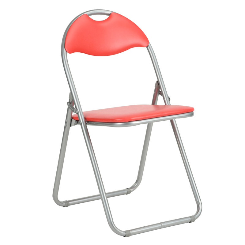 Padded Folding Chair, Red