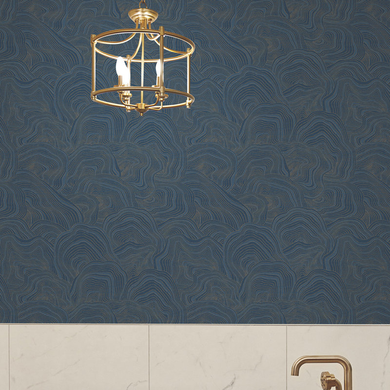 Papier peint Nessa, Bleu marine