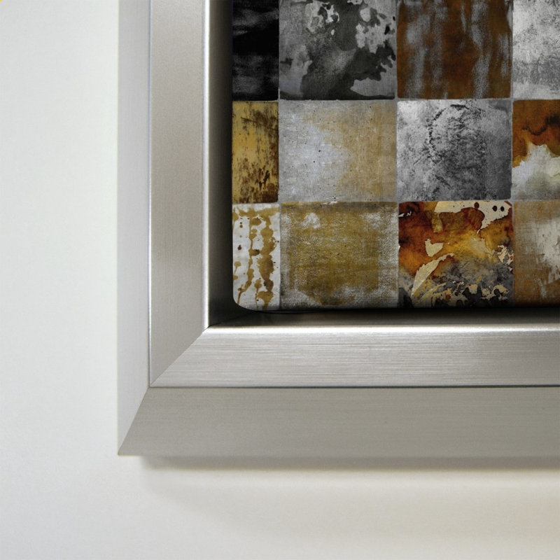 «Burnish II» par Paul Duncan - Impression sur toile, 21" H x 27" W, Floater Frame, Silver