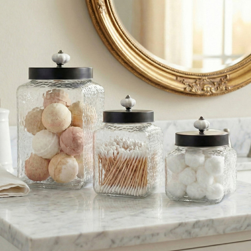 Charhonda Glass Canister - Set of 3