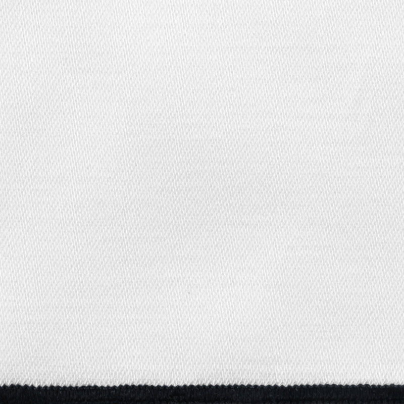 Arlo Cotton Blend Tablecloth, 126" x 72", White/Midnight