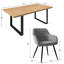 Bhagirath 31.5'' W 6-Person Rectangular Dining Set-399512119-373786565