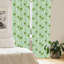 Panneau coulissant floral semi-diaphane avec passe-tringle-45232133