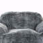Fauteuil à billes en mousse viscoélastique souple avec accoudoirs, fauteuil à billes de salon moderne, bleu gris
