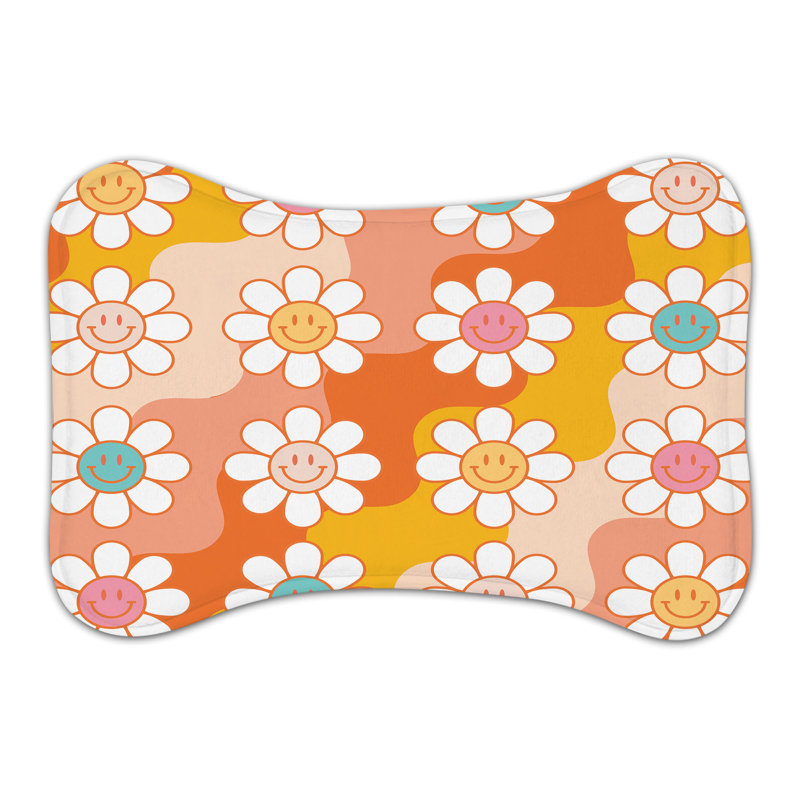 Boogie Nights - 1 Piece Bone Shape Feeding Mat, XL (18")
