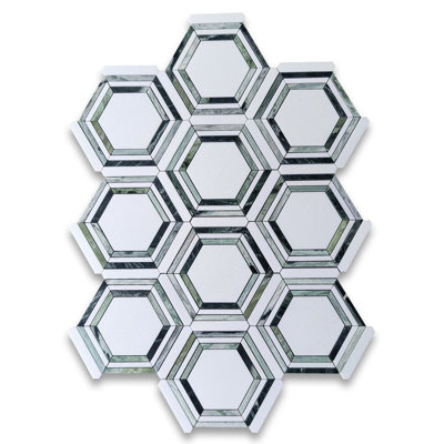 9" x 8" Marble Mosaic Wall & Floor Tile