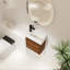 Meuble-lavabo mural avec lavabo en céramique et porte simple à fermeture en douceur-1165533488
