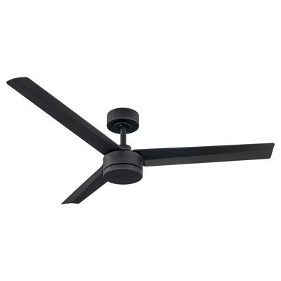 Breeze Collection Smart Indoor and Outdoor 52in 3-Blade Ceiling Fan with Remote Control Works With iOS or Android App