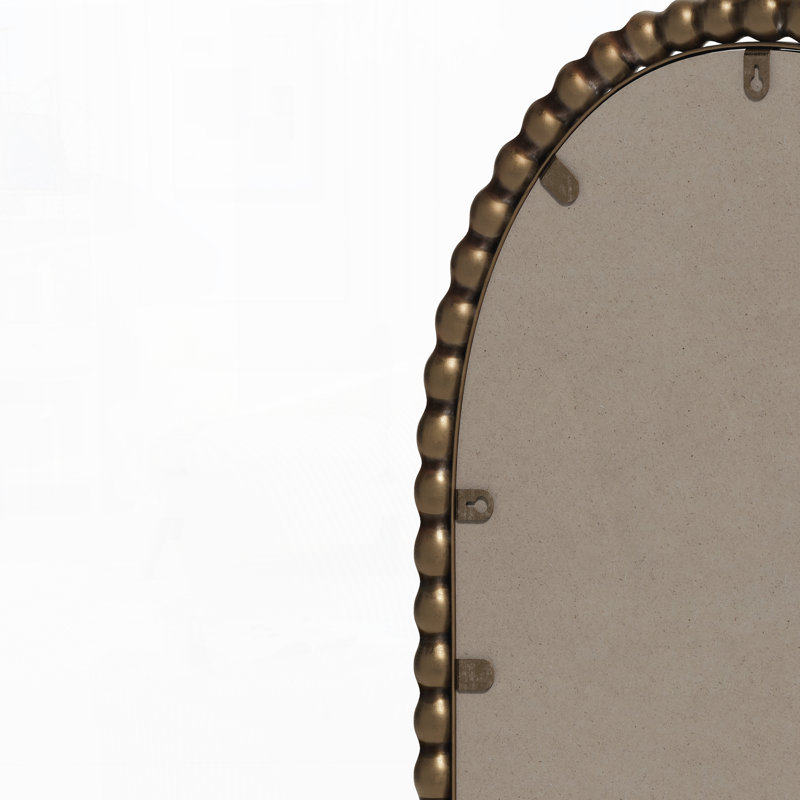 Miroir rétro Iron Art, effet antique, suspension murale, Doré