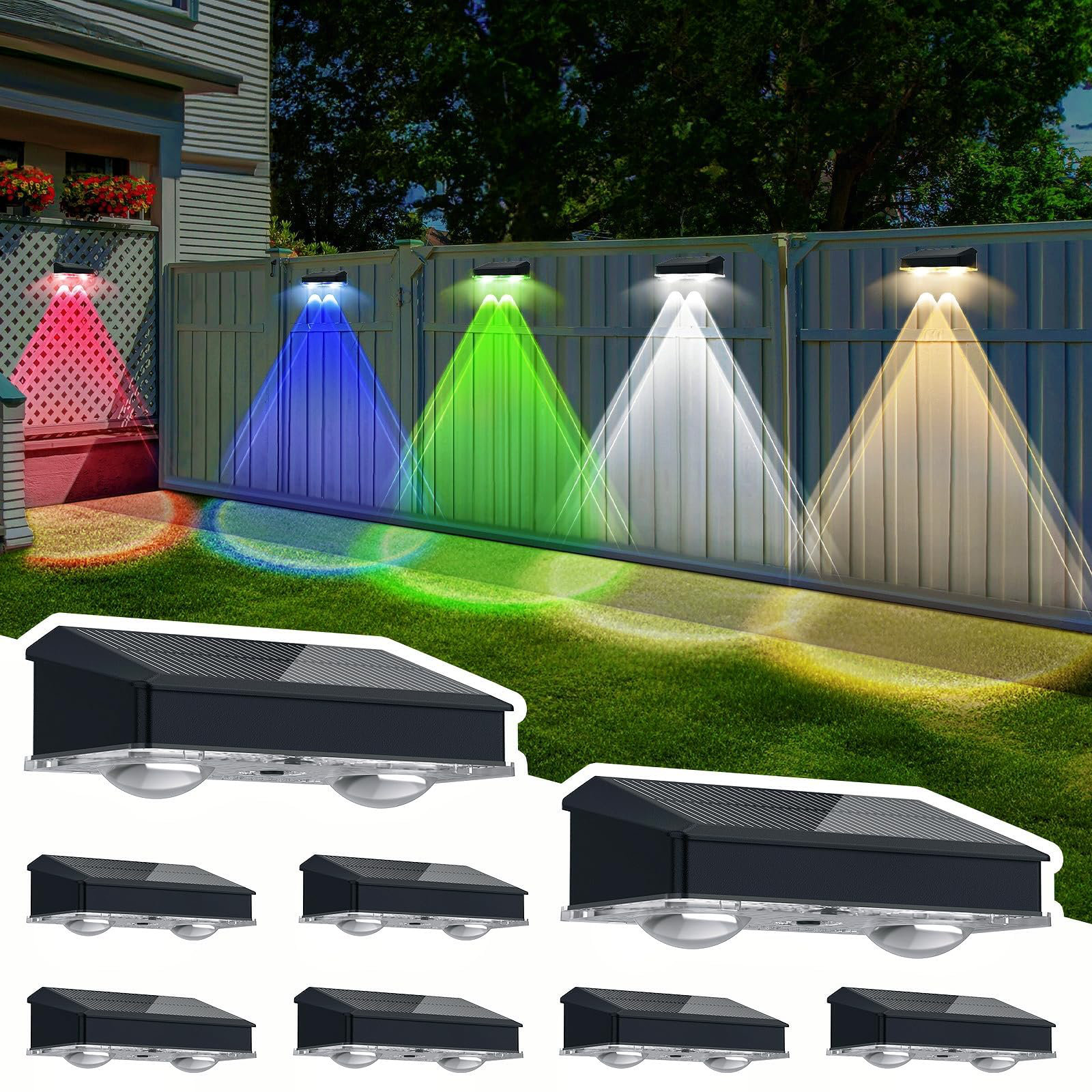 Fence Lights Solar Powered Rzxy Solar Fence Lights Outdoor LED Fence Bright  Lens Solar Powered... Solar Lights For Chain Link Fence