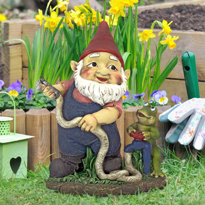Firefighter Franz and His Frog Gnome Statue