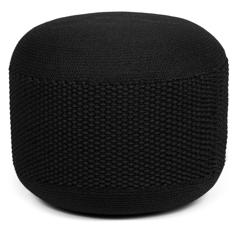 Pouf rond de 20 po de largeur