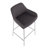 Cassiopeia Upholstered Counter Stool with Metal Frame-819517392-819517393-819517405