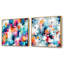 Daeonna - Ensemble de 2 collages carrés abstraits-101853010-101853012