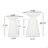 Serenita Outdoor Iron Side Tables With Flared Design, Set Of 2-1824660185