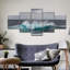Ensemble de 5 pièces Ocean Wave Pop sur toile-1277540593