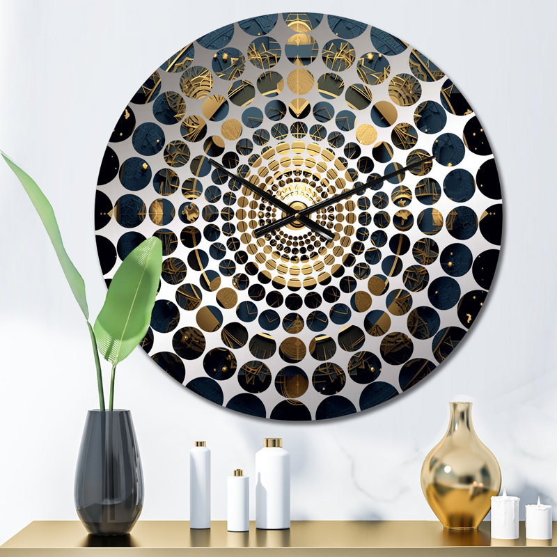 Horloge murale Natashua - Boho Mandala, Médium