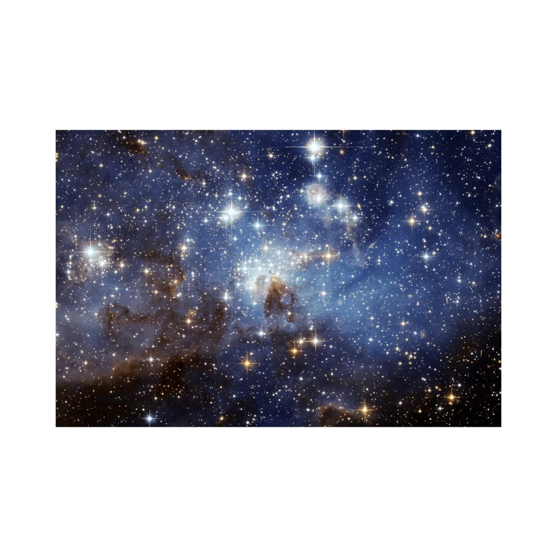 LH-95 Stellar Nursery (Hubble Space Telescope) - Floater Frame Print on Canvas, 20.32 cm H x 30.48 cm W, Wrapped Canvas