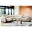 Canapé modulaire Comfy Beige Boucle 5 avec inclinable électrique, porte-gobelet et appuie-tête réglables