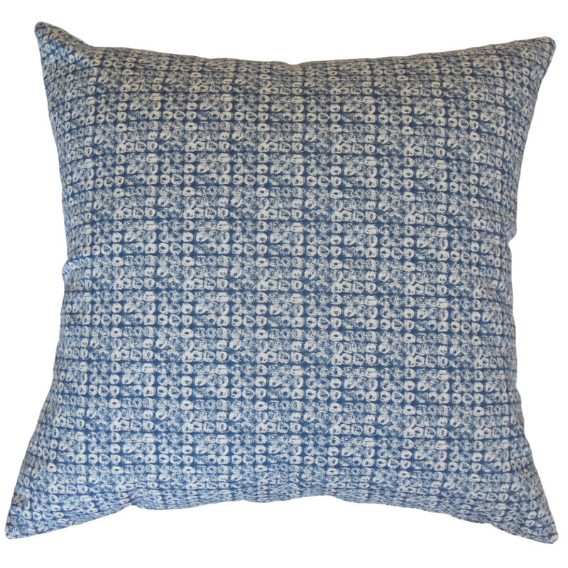 Coussin décoratif en coton Zeina, Hauteur (22 po) x largeur (22 po), Noir