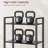 5 Tier Bookshelf in Industrial Style with Sturdy Steel Frame, Fit for Diverse Spaces-545652583