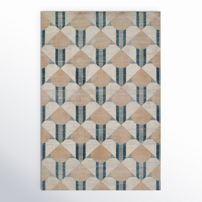 Scout Polyester Blue Area Rug 5''1" X 7''7"